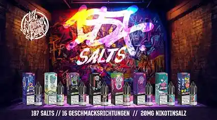 187 Salts Vape Liquid – Premium Nikotinsalz-Liquids für E-Zigaretten | Jetzt im SHISHARIA Shop kaufen