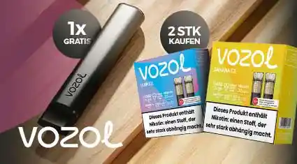 Vozol Angebot – 2x Vozol Pods kaufen & 1 Basisgerät gratis | Jetzt im SHISHARIA Vape Shop