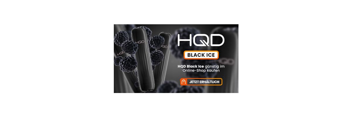 Jetzt beliebte Sorte HQD Black Ice Vape kaufen &amp; kennenlernen - HQD Black Ice günstig im Online-Shop kaufen