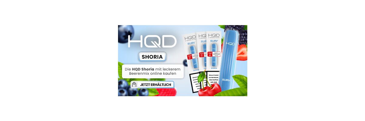 Bekanntschaft mit besten HQD Sorten machen: HQD Shoria - Die HQD Shoria mit leckerem Beerenmix online kaufen