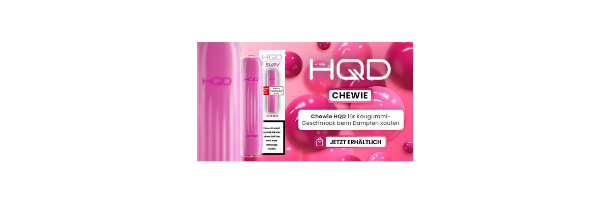Kaufen Sie Chewie HQD Vape im HQD Online-Shop günstig  - Chewie HQD für Kaugummi-Genuss beim Dampfen kaufen günstig