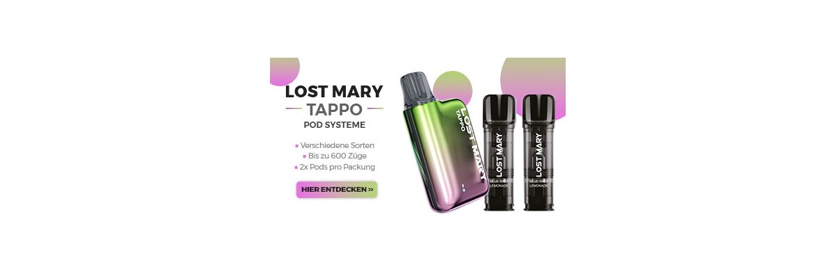 Entdecken Sie die Elfbar Lost Mary Tappo Vape Pods: Eine neue Ära des Dampfens - Elfbar Lost Mary Tappo Vape Pods – Jetzt bei SHISHARIA erhältlich