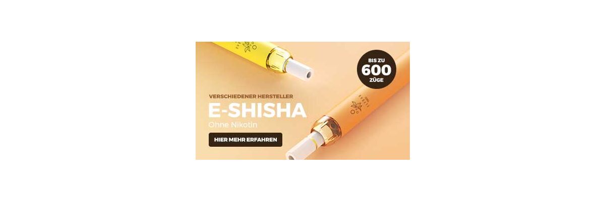 E-Shisha ohne Nikotin bei SHISHARIA - Erleben Sie nikotinfreies Dampfen - E-Shisha ohne Nikotin – Jetzt bei SHISHARIA erhältlich