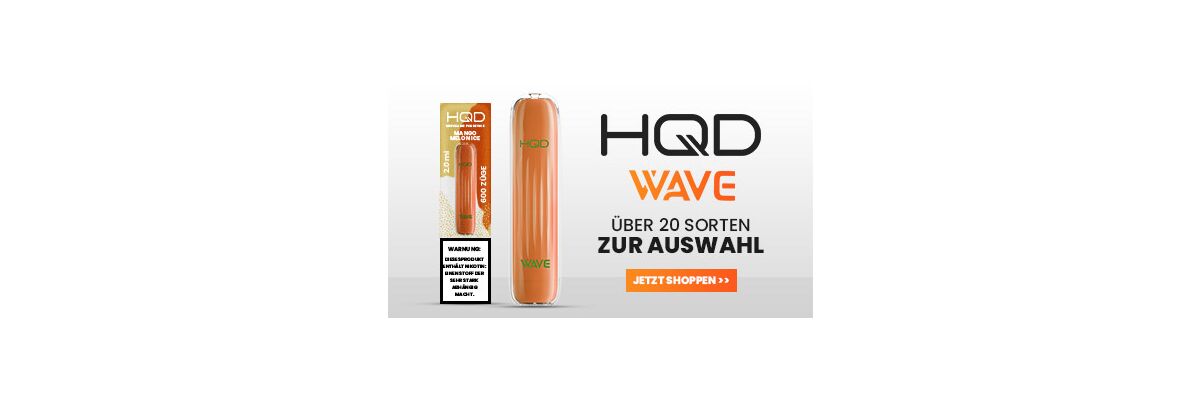 Wähle deine HQD Wave E-Zigarette &amp; genieße in vollen Zügen! - HQD Wave 600 Einweg E-Shishas bei uns online kaufen! | Shisharia.de