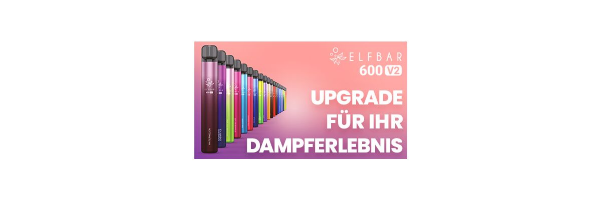 Elfbar 600 Vape V2: Das Upgrade für Ihr Dampferlebnis - Neue Elfbar 600 Vape V2: Entdecken Sie intensiveren Geschmack &amp; Sicherheit | shisharia.de