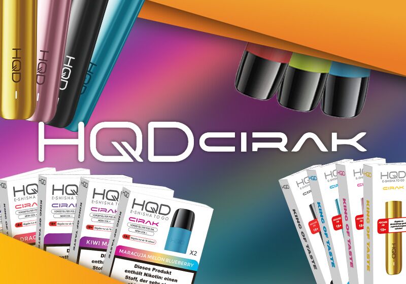HQD Europe Vapeshop mit allen HQD Vape E-Shisha Modellen