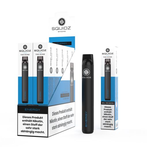 Kaufen Sie SQUIDZ - Einweg E-Shisha E-Zigarette mit Nikotin - Energy