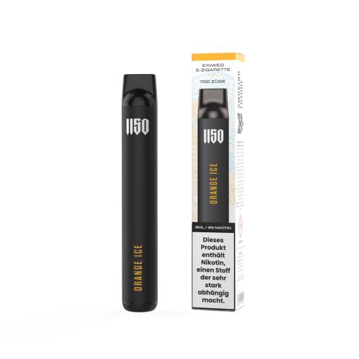 DC - Raf 1150 Edition - Einweg E-Shisha E-Zigarette mit Nikotin - Orange Ice