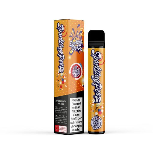 187 Strassenbande - Sparkling Peaz - Einweg E-Shisha -  600 Z&uuml;ge - Nikotin 20 mg