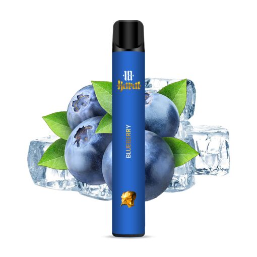 18 Karat - Blueberry Ice - E-Shisha - ohne Nikotin - 800 Z&uuml;ge