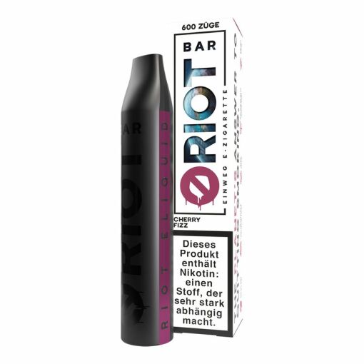 RIOT BAR 600 - Einweg E-Zigarette - Cherry Fizz