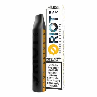 RIOT BAR 600 - Einweg E-Zigarette - Mango Peach &...