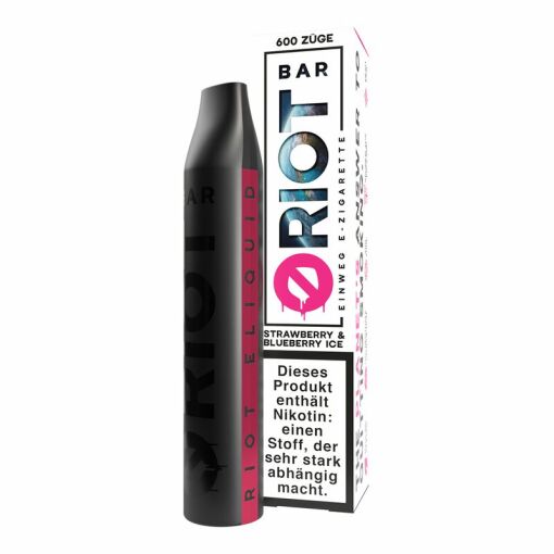 RIOT BAR 600 - Einweg E-Zigarette - Strawberry &amp; Blueberry Ice