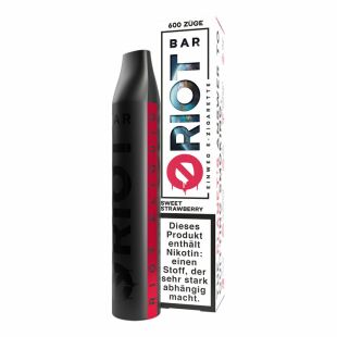 RIOT BAR 600 - Einweg E-Zigarette -  Sweet Strawberry
