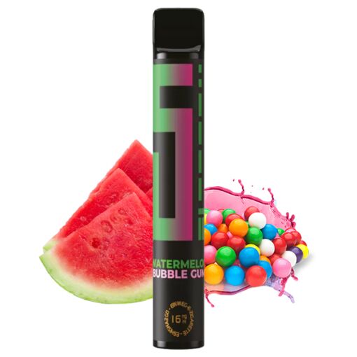 5 EL - Einweg E-Shisha E-Zigarette mit Nikotin - Watermelon Bubble Gum