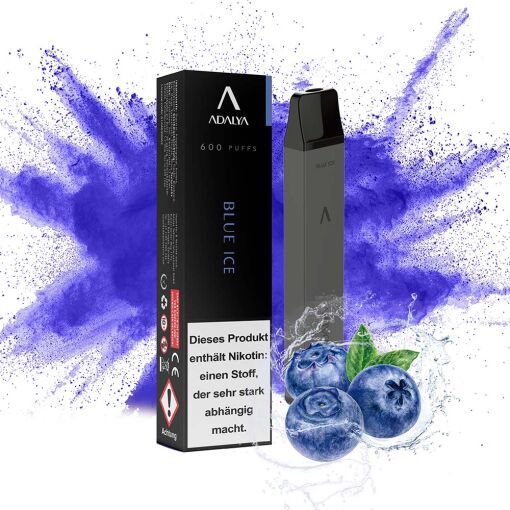 Adalya Vape - Einweg E-Shisha E-Zigarette mit Nikotin - Blue Ice