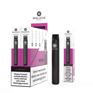 SQUIDZ - Einweg E-Shisha E-Zigarette mit Nikotin - Mixberry