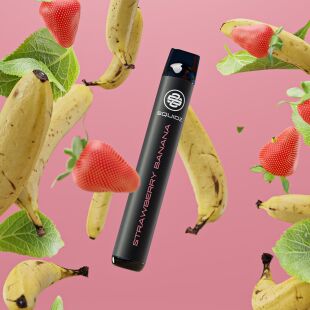 SQUIDZ - Einweg E-Shisha E-Zigarette mit Nikotin - Strawberry Banana