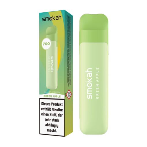 Smokah GLAMEE - Einweg E-Shisha E-Zigarette mit Nikotin - Green Apple