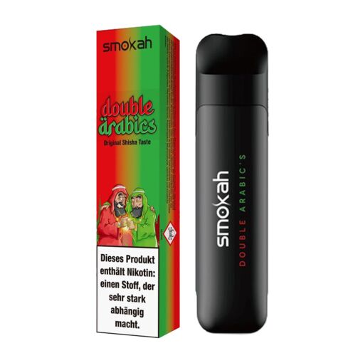 Smokah GLAMEE - Einweg E-Shisha E-Zigarette mit Nikotin - Double Arabics