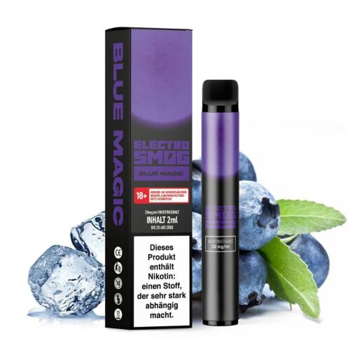Electro Smog - Einweg E-Shisha E-Zigarette mit Nikotin - Blue Magic