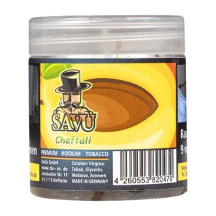 Savu Premium Tobacco Shisha Tabak 25g - Cheftali