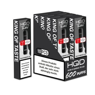 HQD VAPE 600 - Black Ice - 10er Box