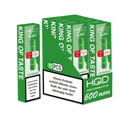 HQD VAPE 600 - Watermelon - 10er Box