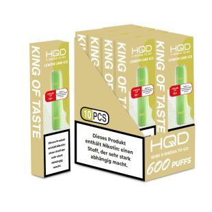 HQD VAPE 600 - Lemon Lime Ice - 10er Box