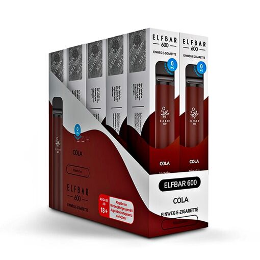 Elfbar 600 Nikotinfrei - Cola - 10er Box