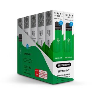 Elfbar 600 Nikotinfrei - Spearmint - 10er Box