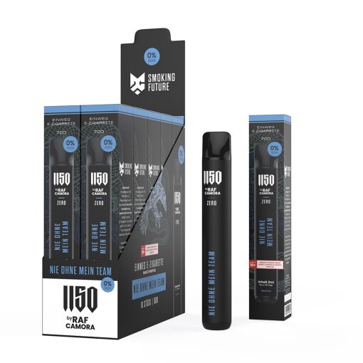 1150 Vape by Raf Camora ohne Nikotin - OHNE MEIN TEAM - Blueberry - 10er Pack