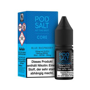 Pod Salt - Blue Raspberry 10 ml - 20 mg/ml