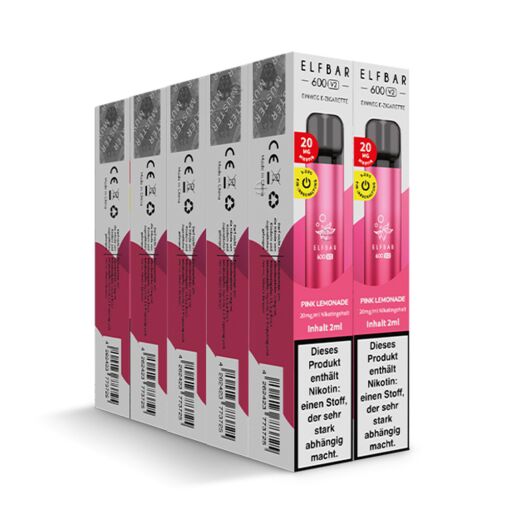 Elfbar 600 V2 Vape - Pink Lemonade - 10er Box