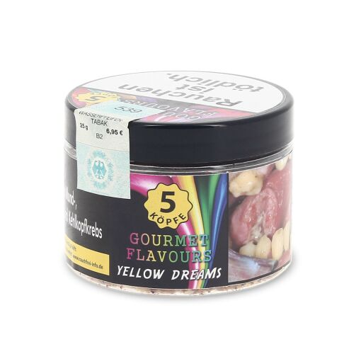 Gourmet Flavours Shisha Tabak 25g &ndash; Yellow Dreams &ndash; Zitrone Minze