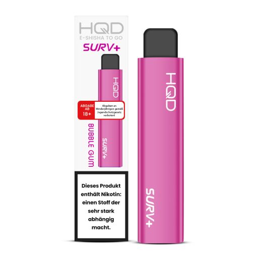 HQD Surv Plus Vape - Einweg E-Shisha - Bubble Gum