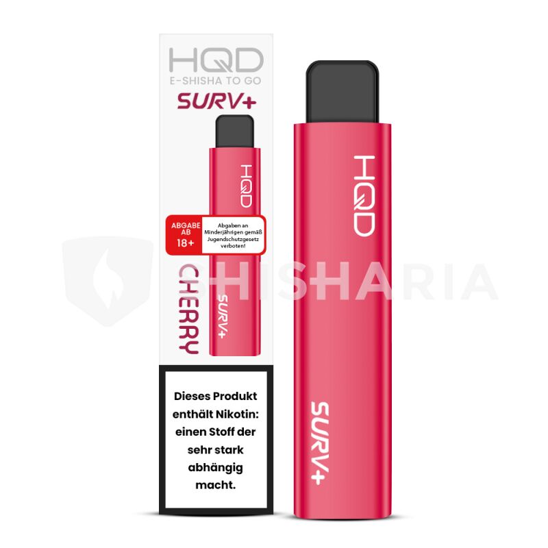 Kaufen Sie HQD Surv Plus Vape - Einweg E-Shisha - Cherry