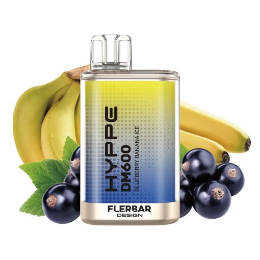 FLERBAR Hyppe DM 600 Vape E-Shisha - Einweg E-Shisha - Blueberry Banana Ice