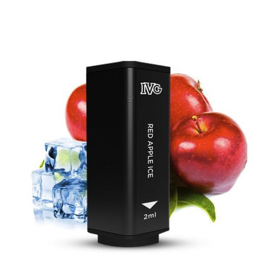 IVG 2400 Vape - 4 Pod System - Einweg E-Shisha E-Zigarette mit Nikotin (2 st&uuml;ck) - Red Apple Ice