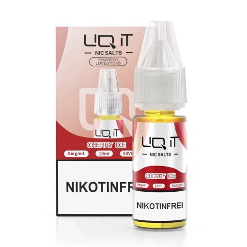 Lovesticks LIQ IT 10ml - Liquid E-Zigarette Vape Einweg Shisha - Cherry Ice - Nikotinfrei