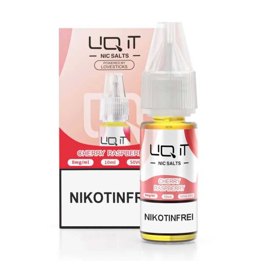 Lovesticks LIQ IT 10ml - Liquid E-Zigarette Vape Einweg Shisha - Cherry Raspberry - Nikotinfrei