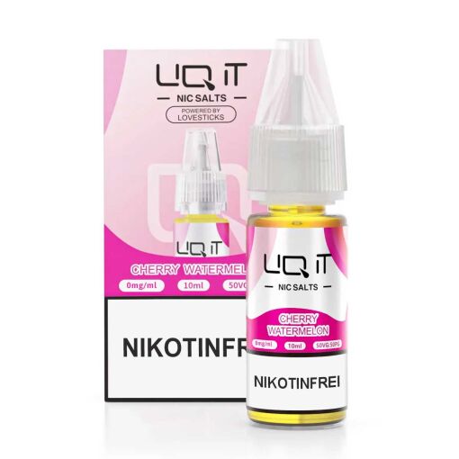 Lovesticks LIQ IT 10ml - Liquid E-Zigarette Vape Einweg Shisha - Cherry Watermelon - Nikotinfrei
