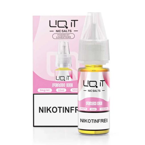 Lovesticks LIQ IT 10ml - Liquid E-Zigarette Vape Einweg Shisha - Peach Ice - Nikotinfrei