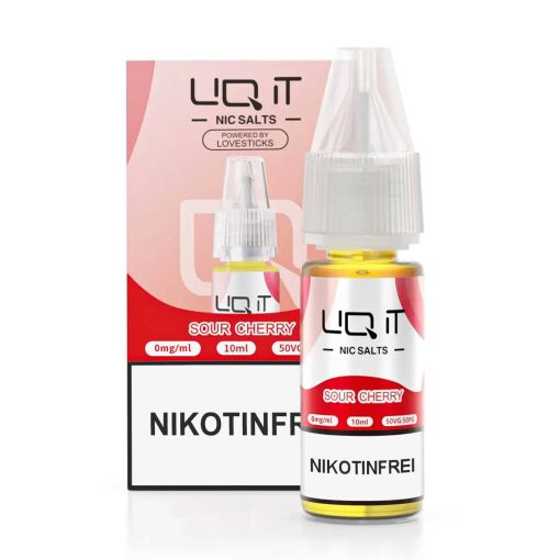 Lovesticks LIQ IT 10ml - Liquid E-Zigarette Vape Einweg Shisha - Sour Cherry - Nikotinfrei