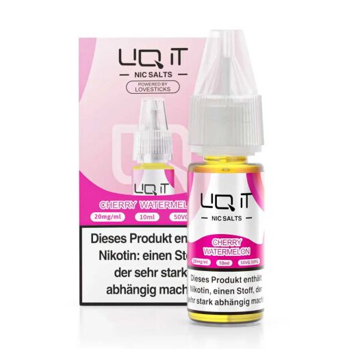 Lovesticks LIQ IT 10ml - Liquid E-Zigarette Vape Einweg Shisha - Cherry Watermelon - 20mg/ml