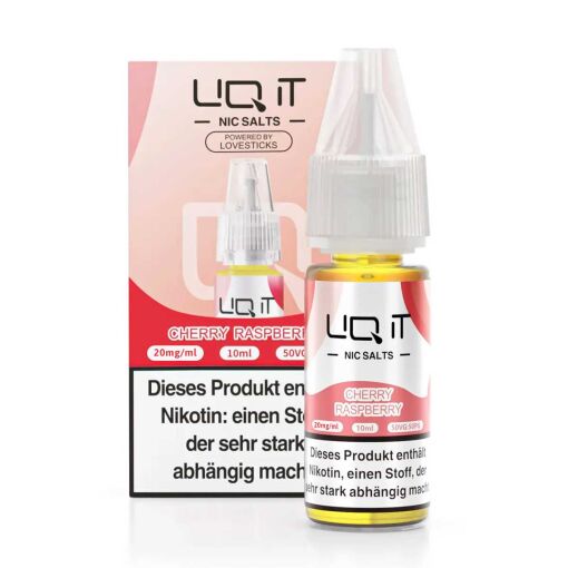 Lovesticks LIQ IT 10ml - Liquid E-Zigarette Vape Einweg Shisha - Cherry Raspberry - 20mg/ml
