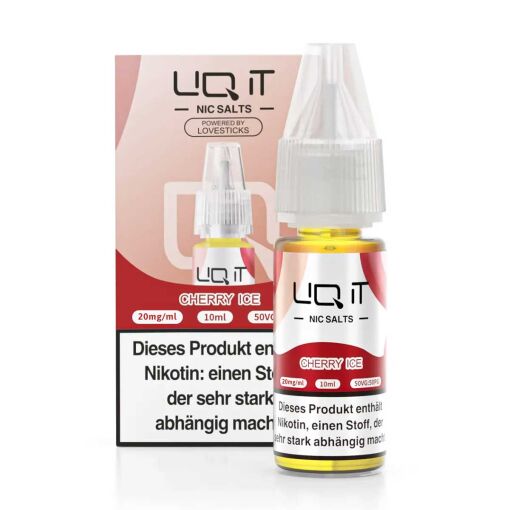 Lovesticks LIQ IT 10ml - Liquid E-Zigarette Vape Einweg Shisha - Cherry Ice - 20mg/ml