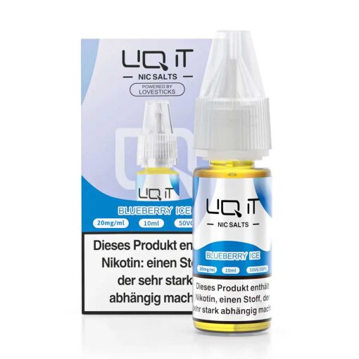 Lovesticks LIQ IT 10ml - Liquid E-Zigarette Vape Einweg Shisha - Blueberry Ice - 20mg/ml
