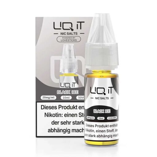 Lovesticks LIQ IT 10ml - Liquid E-Zigarette Vape Einweg Shisha - Black Ice - 20mg/ml