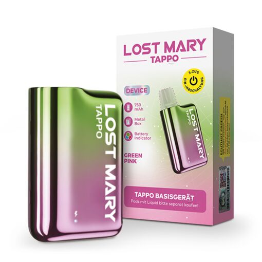 ELFBAR Lost Mary Tappo Vape - Pod System - Basisger&auml;t - Green Pink